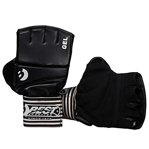 Best Sport Ball Gel Competition Gloves - Black, Large